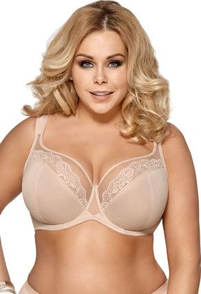 Nevyztužená podprsenka Gorsenia K441 Luisse Béžová 90K