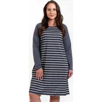 Dámské oblečení Noční košilka Italian Fashion Oda - bavlna Tmavě šedá XL