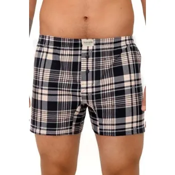 Pánské spodní prádlo Trenýrky Italian Fashion Brit Béžovo-černá 3XL