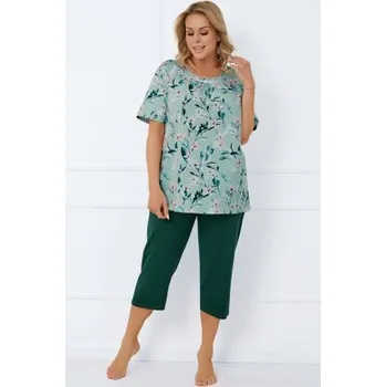 Dámské oblečení Dámské pyžamo Italian Fashion Alwea - bavlna Zelená XL