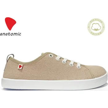 Dámské tenisky Anatomic stylové barefoot tenisky STARTER ECO AE01 - Béžové s bílou Velikost EU: 43, vnitřní délka: 278, vnitřní šířka: 103