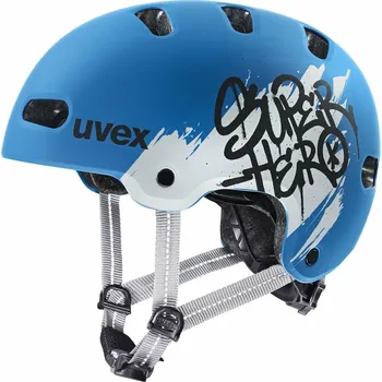 Sport UVEX HELMA KID 4 STYLE SUPER HERO BLUE MATT (S4148230400) 51-55