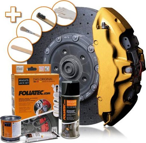 FOLIATEC dvousložková barva na brzdy, barva: hyper gold metallic