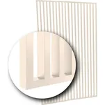 Lamelová dělící příčka na míru KRÉMOVÁ MAT - Šířka 99 cm (zabaleno do 3 balíků)