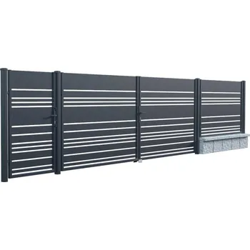 Plot Polargos LAVANDER brána na kolečku s pohonem, šířka 4000, výška 1520mm levá