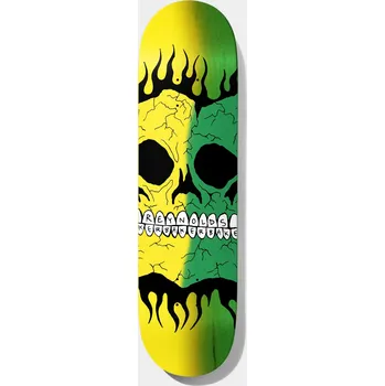 Skateboard Baker Rasta Skull (yellow/green) 8.38