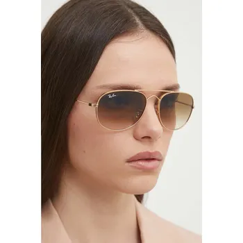 Sluneční brýle Sluneční brýle Ray-Ban 0RB3735 zlatá GLX, vel. 60