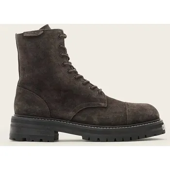 Pánské tenisky Semišové boty AllSaints Hank Suede Boot M005FB šedá 90X, EUR 45