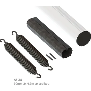 Pohon brány AL rameno bílé L-8m (2x4.2m rameno se spojkou), 90mm pro závoru ALT624