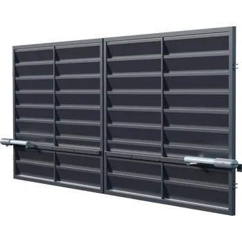 Plot Polargos Mistral brána dvoukřídlá s pohonem, šířka 3000 x výška 1500 mm