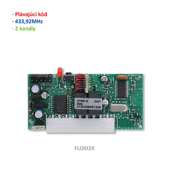 Přijímač zásuvný, paměť na 63 vysílačů, série FLOR