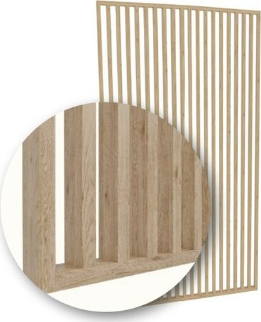 Lamelová dělící příčka na míru DUB SONOMA - Šířka 43 cm (zabaleno do 1 balíku)