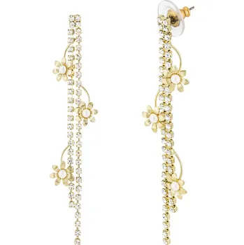 Náušnice Preciosa Pozlacené bižuterní náušnice Preciosa Queen s českým křišťálem 2537Y00