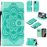 Knížkové pouzdro Galaxy A31 - mandala květ tyrkysová