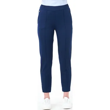 Zdravotnický oděv Louis Lanier Zdravotnické dámské kalhoty na puky v 7/8 délce Larisa Barva: Tmavomodrá, Velikost: XXS