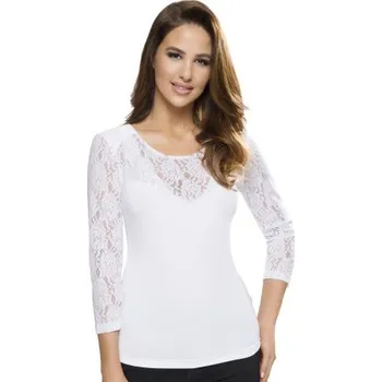 Dámská halenka Halenka Emili Jagoda - viskóza Bílá 2XL