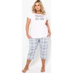 Dámské pyžamo Italian Fashion Glamour Maxi - tříčtvrteční Světle růžová S