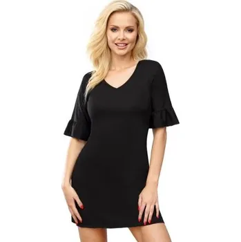 Dámská noční košile Noční košilka Donna TiSSi 108 - viskóza Černá S