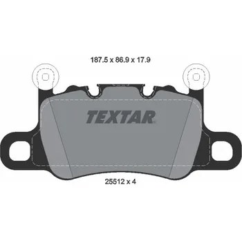 Brzdová destička Sada brzdových destiček, kotoučová brzda TEXTAR 2551201