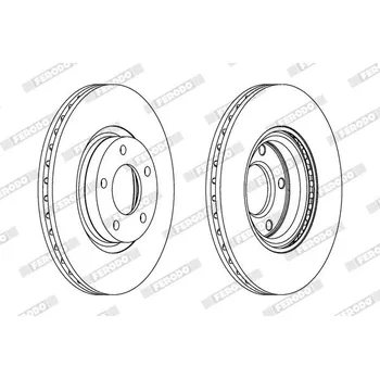 Brzdový kotouč Brzdový kotouč FERODO DDF1312C