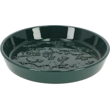 Zahradní dekorace Napajedlo pro ptáky Keith, 4,8x28,5 cm, kámen, zelená