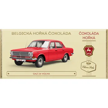 Čokoláda CHOCO POLA - GAZ 24 Volha - hořká čokoláda 100g