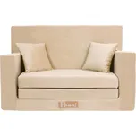 Flumi Dětská rozkládací pohovka béžová