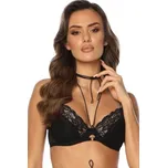 Push-up podprsenka Kinga PU-1036 Rachel - s dekorativní šňůrkou Černá 65F