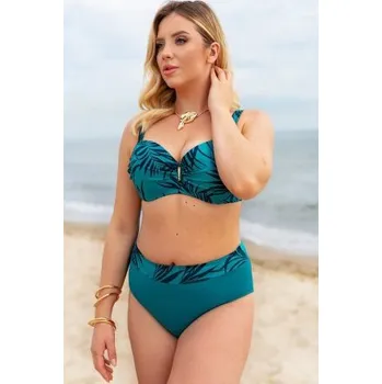 Dámské plavky Dvoudílné plavky Self Azure 9 Tmavě tyrkysová 48E
