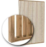 Lamelová dělící příčka na míru DUB WOTAN - Šířka 115 cm (zabaleno do 3 balíků)