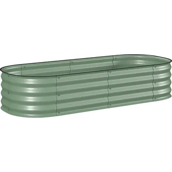 Vyvýšený záhon Vyvýšený modulární záhon 150 x 62 x 30 cm | zelený