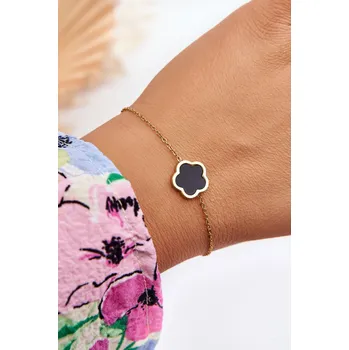 Náramek Boto Dámský náramek s květem zlata Barva: Zlatá, Velikost: ONE SIZE