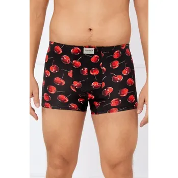 Boxerky Pánské boxerky Italian Fashion Brend Černo-červená M