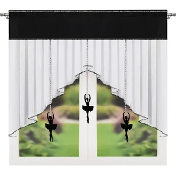 Záclona Fliying Dekorační záclona Dancina 140x130 cm