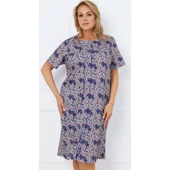 Dámské oblečení Propínací noční košile Italian Fashion Bonarie - bavlna Fialová 2XL