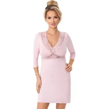 Dámská noční košile Noční košilka Donna Margo - viskóza Světle růžová 2XL(44)