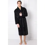 Pánský župan Aruelle Fernand - bez kapuce Černá L