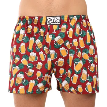Pánské spodní prádlo Pánské trenky Styx art klasická guma nadrozměr pivo (E1855) 3XL Možnost vrácení zboží ZDARMA do 120 dnů!
