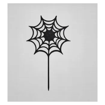 Jedlá dekorace na dort Pavučina zápich do dortu