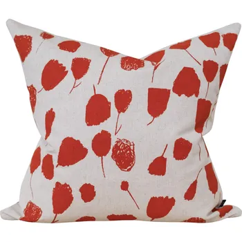 Povlak na polštářek Fine Little Day Lněný povlak na polštář Poppy Red 48 × 48 cm