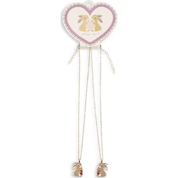 Náhrdelník Dětský náhrdelník Konges Sløjd BUNNY BESTIE NECKLACE 2-pack KS104716.PPY2 zlatá 10Y, vel. ONE SIZE