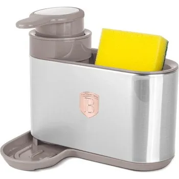 Dávkovač mýdla BERLINGERHAUS Dávkovač mycího prostředku 2 v 1 Taupe Collection BH-8930