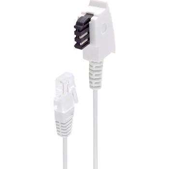 Shiverpeaks DSL kabel [1x telefonní zástrčka TAE-F - 1x RJ45 zástrčka] 0.5 m bílá