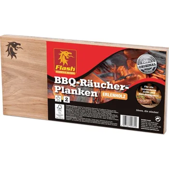Flash grilovací prkénko Olše 2ks, 55370 (Flash 55370 udící prkno pro kouřové grilované aroma)
