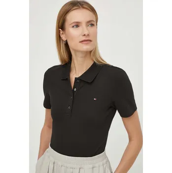 Pánské tričko Polo tričko Tommy Hilfiger WW0WW42047 černá 99X, vel. S