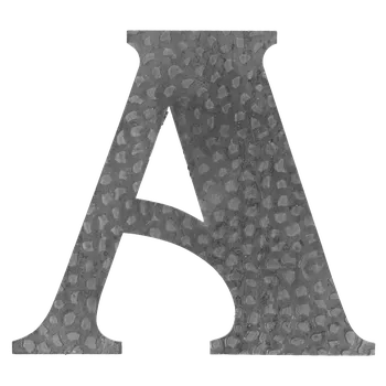 Domové písmeno A, 170x190mm zdobené, bez povrchovej úpravy