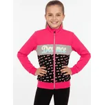 KUGO DÍVČÍ MIKINA DANCE, velikost 158 - 164 Barva: Tmavě růžová, Velikost: 164