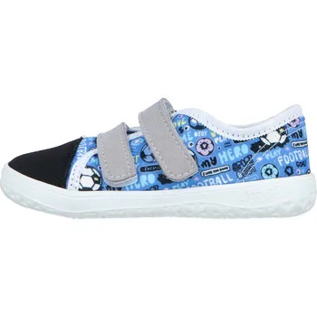 Dětská treková obuv Jonap AIRY modrý fotbal Velikost: 28