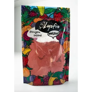 Potravina Lyofio Jahody prášek se zlomky lyofilizované (mrazem sušené) 450 g