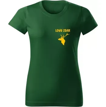 Dámské tričko Moon River Lovu Zdar dámské tričko pro myslivce lahvově zelené velikost L